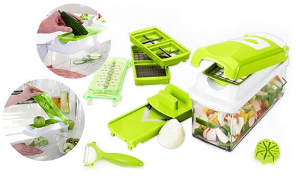 India Desire : Multi Vegetable & Fruit Chopper 14 Pc. At Just Rs. 276 Only From Groupon